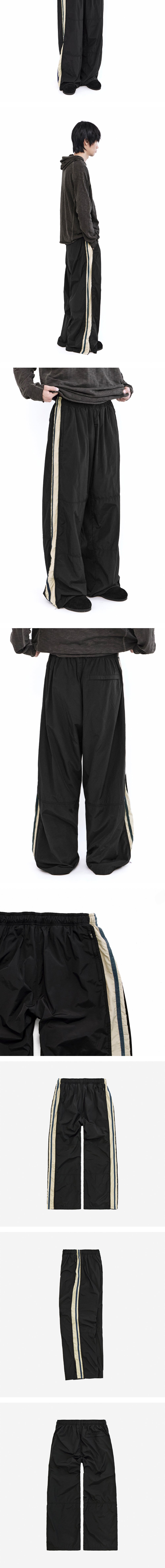 Polyteru - Old School Track Pants (Black/Beige) product image 5 | TRAB K-Fashion Australia