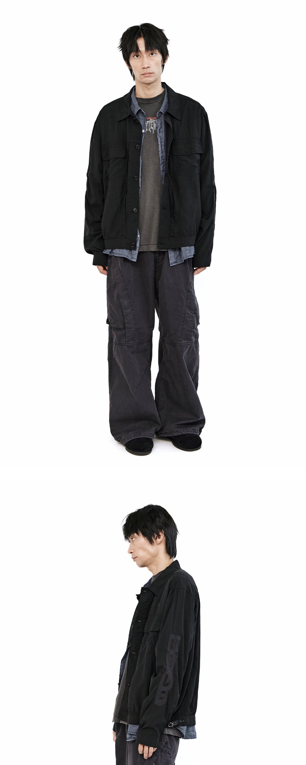 Polyteru - x Hot Stuff Rayon Trucker (Black) product image 3 | TRAB K-Fashion Australia