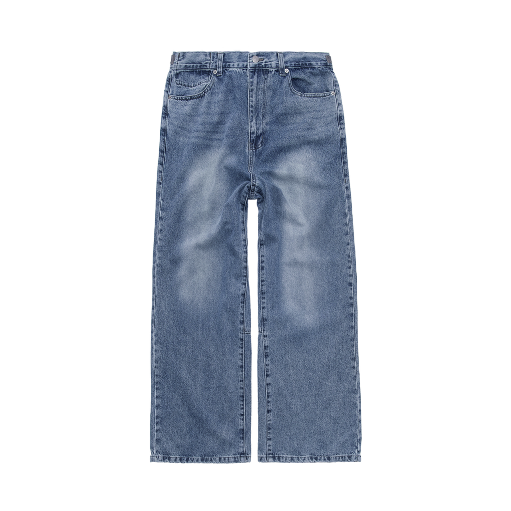 Polyteru - Gosima Denim Pants (Washed Blue) product image 1 | TRAB K-Fashion Australia