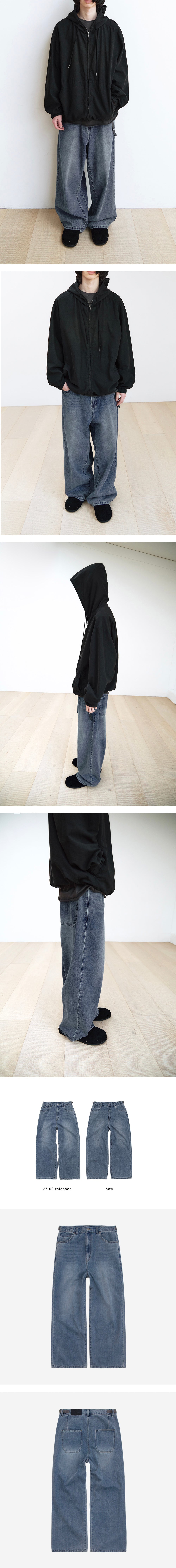 Polyteru - Gosima Denim Pants Washed (Blue 002) product image 3 | TRAB K-Fashion Australia