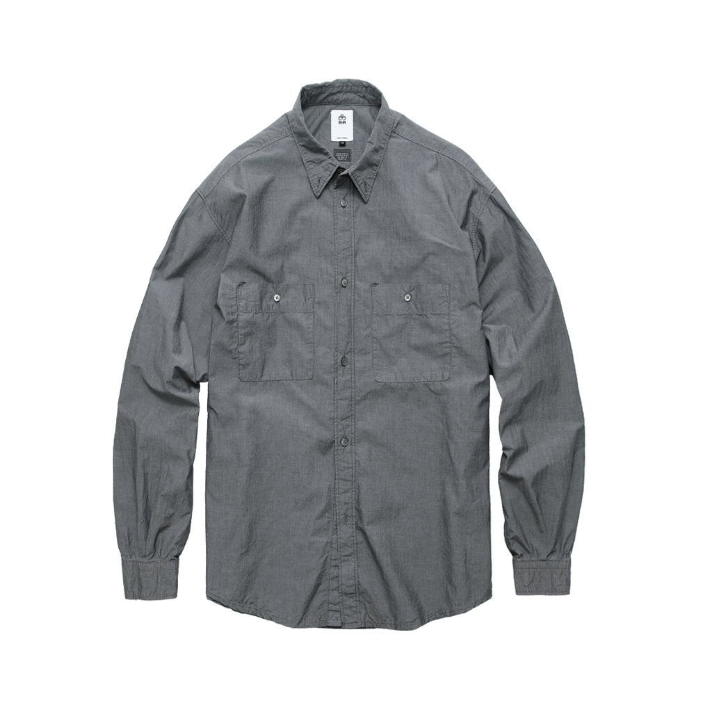 Polyteru - 2 Pocket Work Shirts (Dark Gray) product image 1 | TRAB K-Fashion Australia