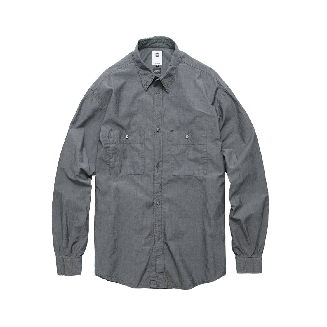 Polyteru - 2 Pocket Work Shirts (Dark Gray) product image 1 | TRAB K-Fashion Australia