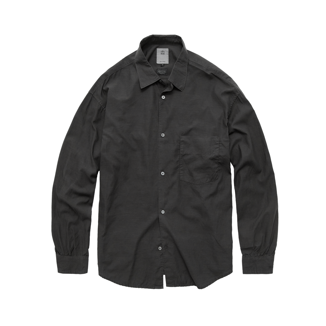Polyteru - Tenco Loosed Shirt 2.0 (Dyed Charcoal) product image 1 | TRAB K-Fashion Australia
