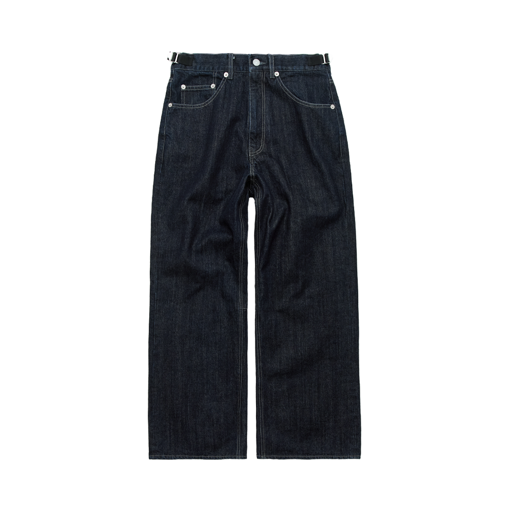 Polyteru - Gosima Denim Pants 1 (Wash Indigo) product image 1 | TRAB K-Fashion Australia