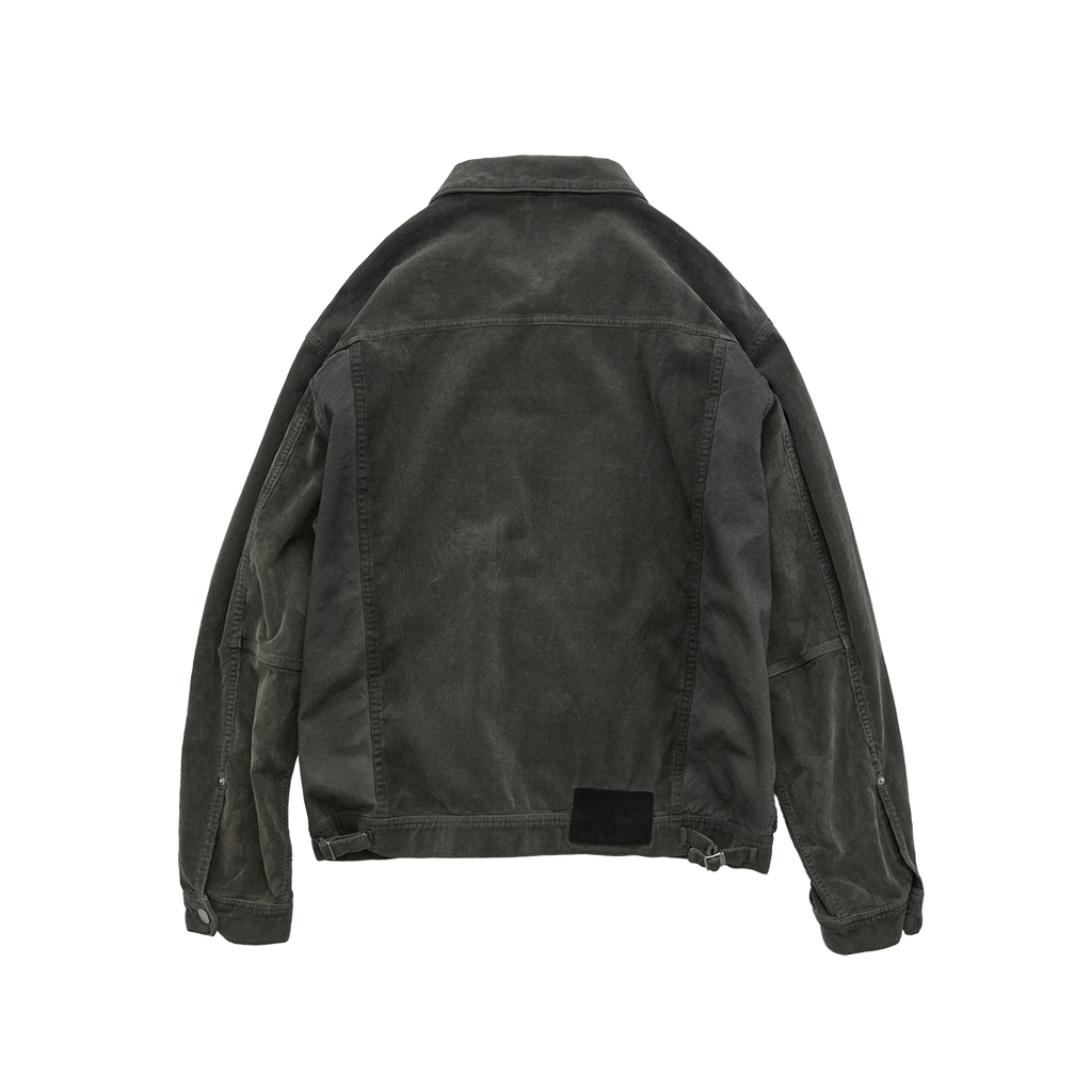 Polyteru - Used Trucker Jacket Corduroy (Camo Olive) product image 2 | TRAB K-Fashion Australia