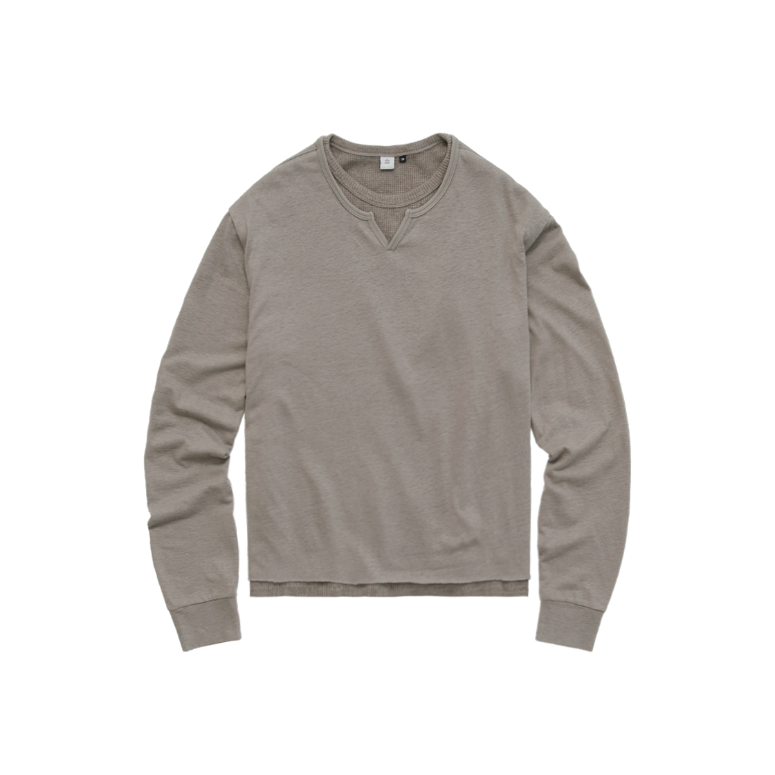 Polyteru - Root Neck Cropped Long Sleeves (Taupe) product image 1 | TRAB K-Fashion Australia