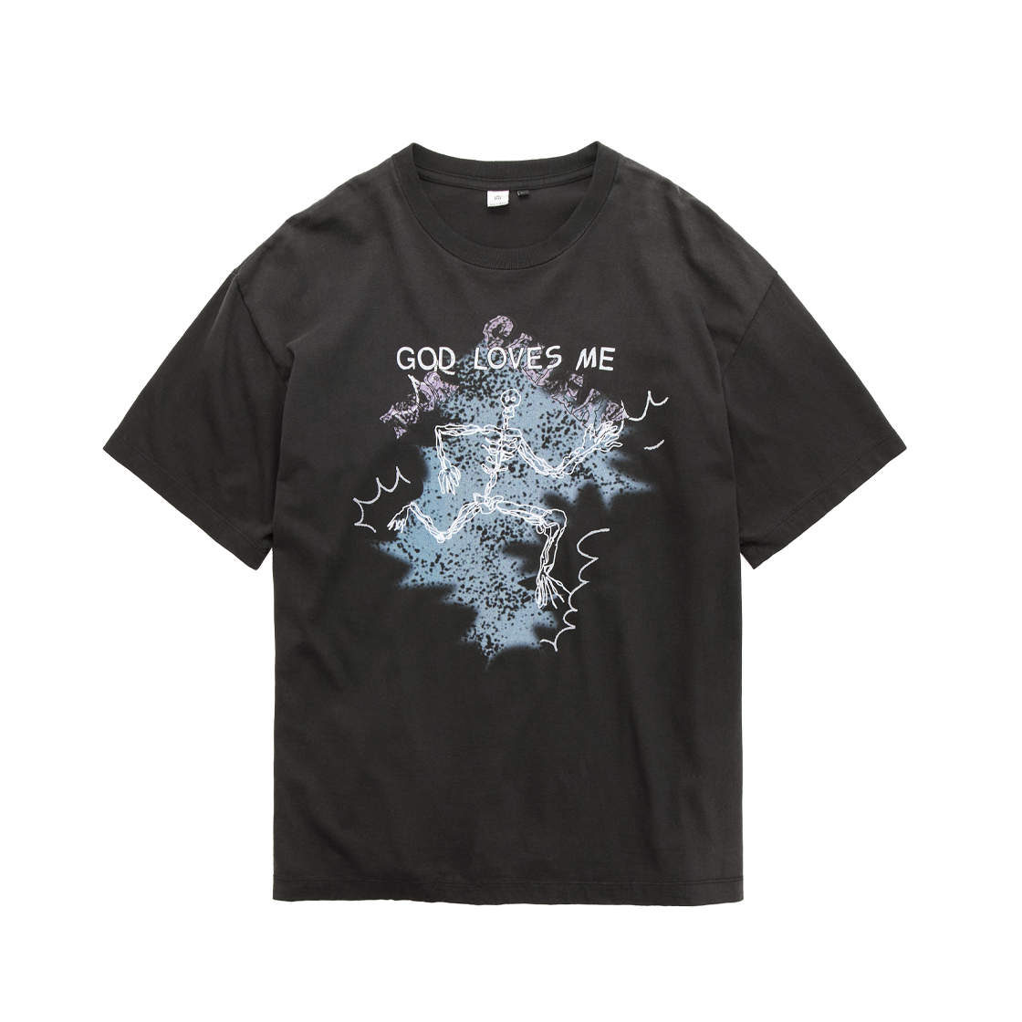 Polyteru - 1011 Lightning 1/2 Tee (Washed Black) product image 1 | TRAB K-Fashion Australia