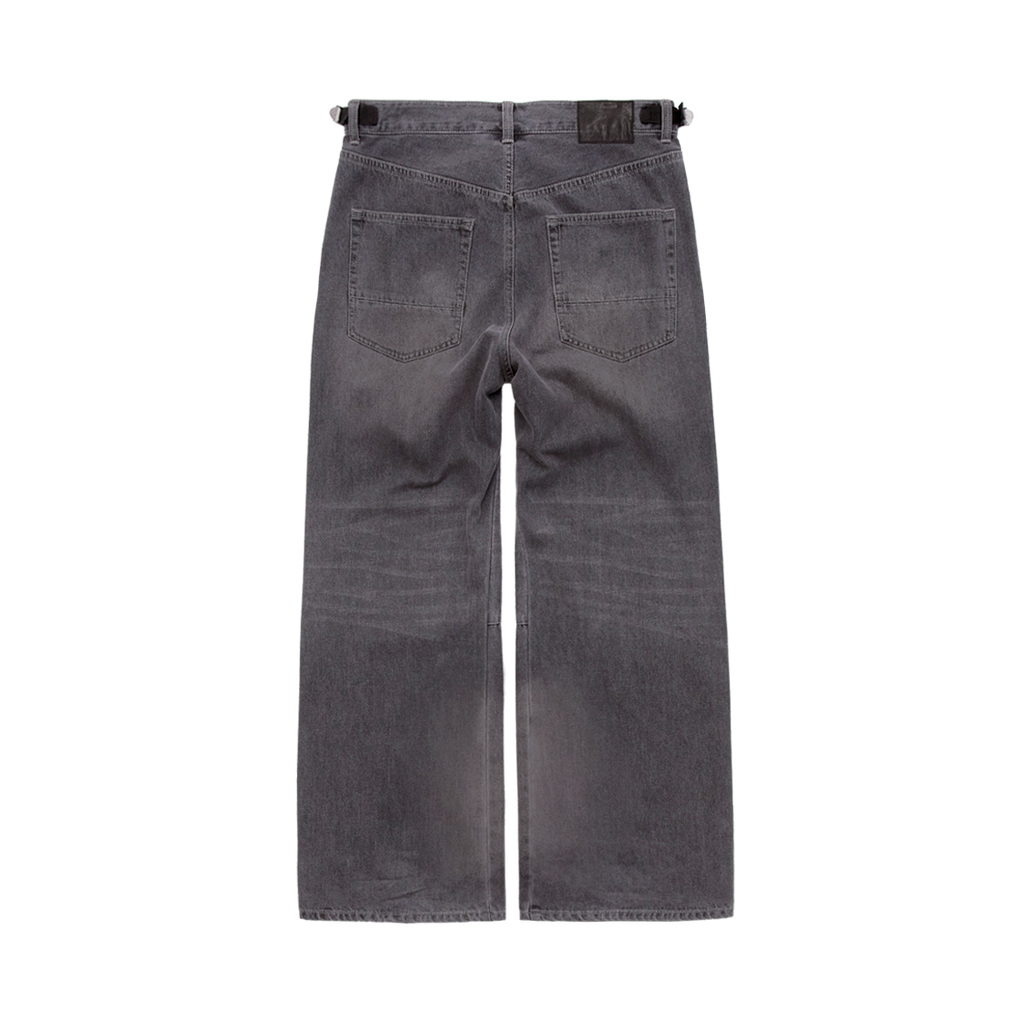 Polyteru - Gosima Denim Pants Faded Gray / (Plum Fade) product image 2 | TRAB K-Fashion Australia