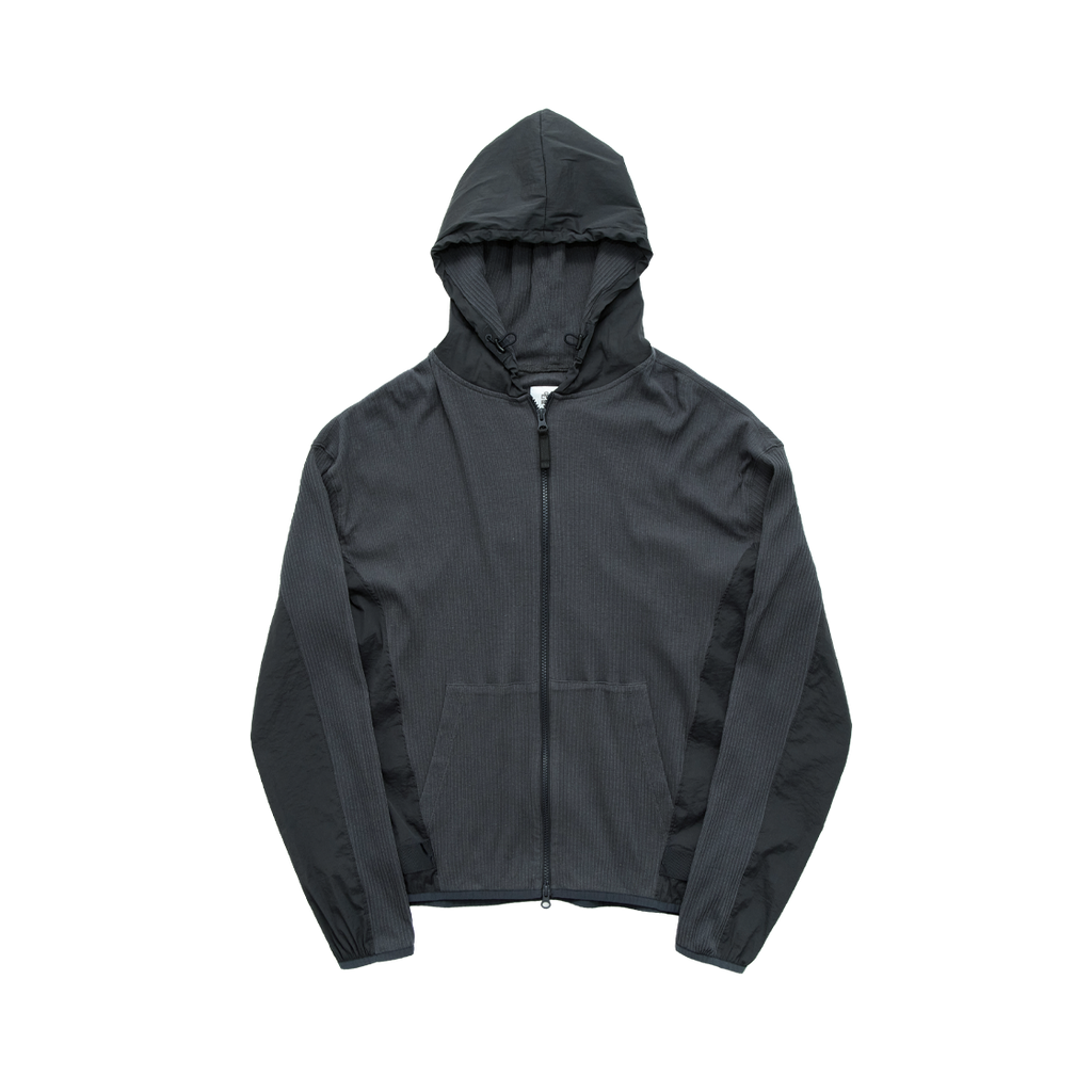 Polyteru - A.F. Block Zip Hoodie (Blue) product image 1 | TRAB K-Fashion Australia