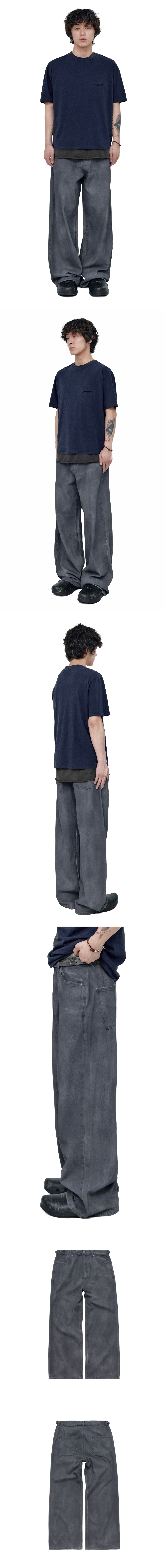 Polyteru - Coated Gosima Denim Pants (Blue) product image 3 | TRAB K-Fashion Australia