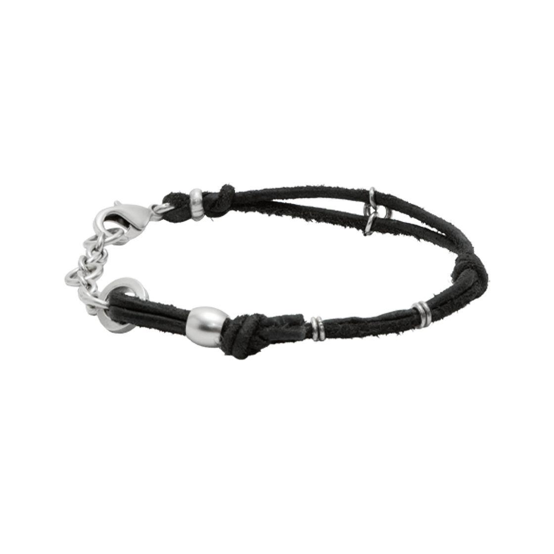 Polyteru - Double Strand Leather Bracelet (Black) product image 1 | TRAB K-Fashion Australia