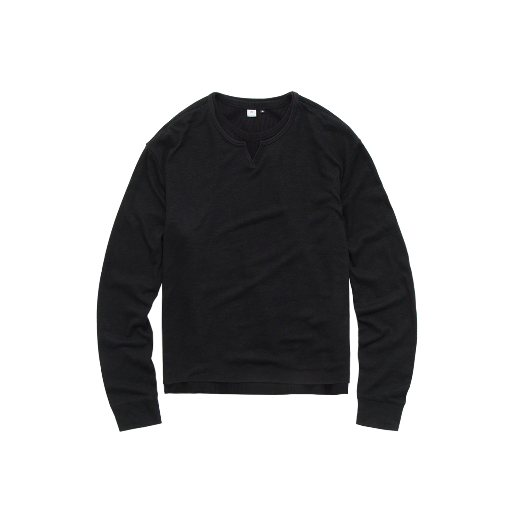 Polyteru - Root Neck Cropped Long Sleeves (Black) product image 1 | TRAB K-Fashion Australia