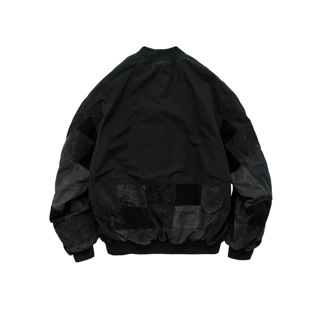 Polyteru - 1011 Reversible Patched MA-1 (Washed Black) product image 2 | TRAB K-Fashion Australia