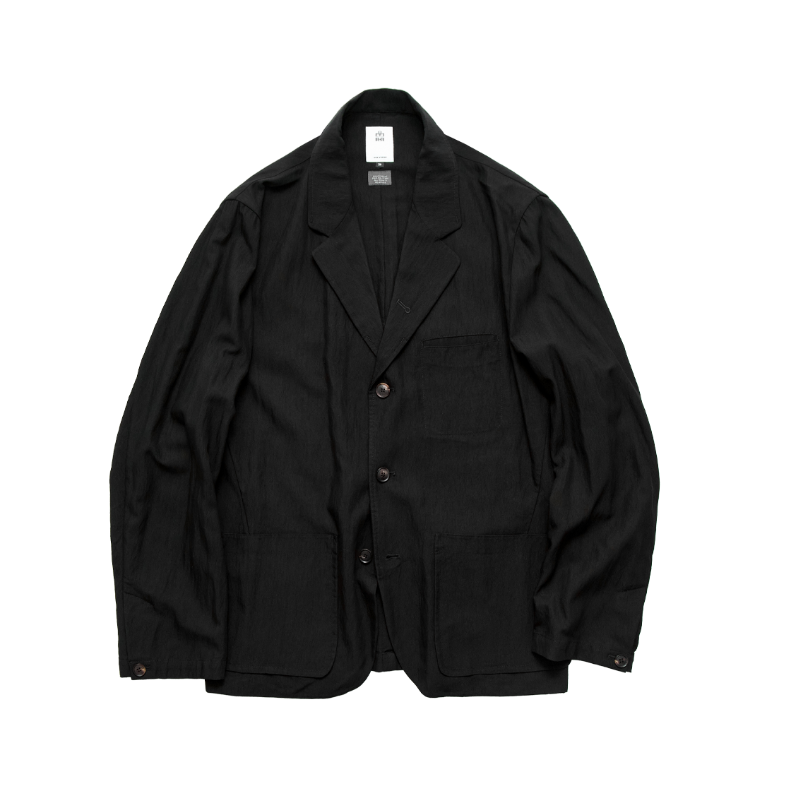Polyteru - 3 Button Blazer Jacket (Black) product image 1 | TRAB K-Fashion Australia