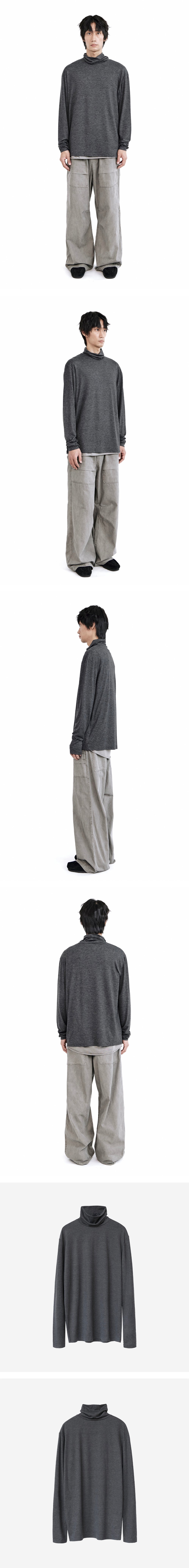 Polyteru - Turtle Neck Sleeve (Charcoal) product image 3 | TRAB K-Fashion Australia