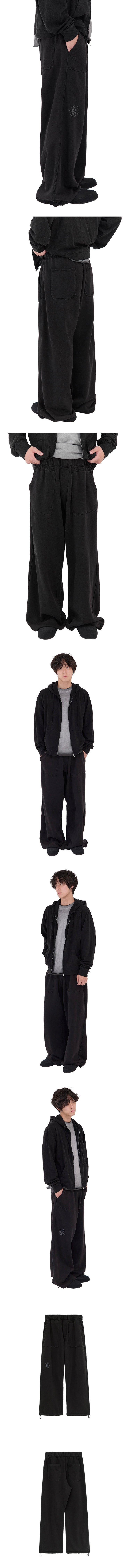 Polyteru - 1011 Fatigue Sweatpants 1.2v Soft (Bleached Black) product image 3 | TRAB K-Fashion Australia