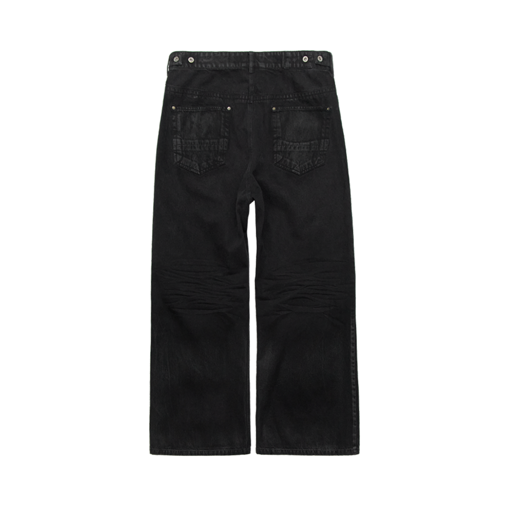 Polyteru - Loosed Coated Jeans (Coated Black) product image 2 | TRAB K-Fashion Australia