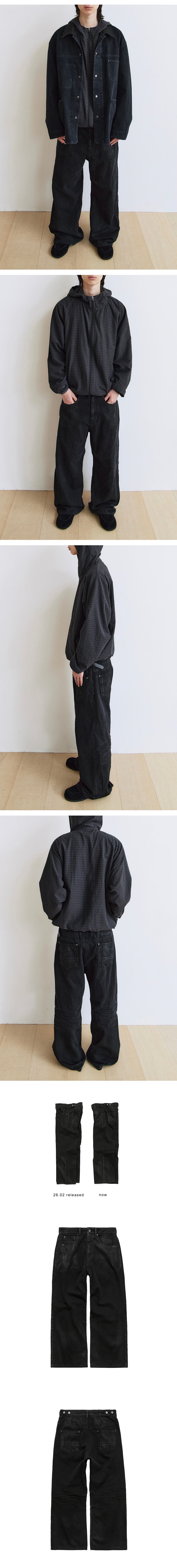 Polyteru - Loosed Coated Jeans (Coated Black) product image 4 | TRAB K-Fashion Australia