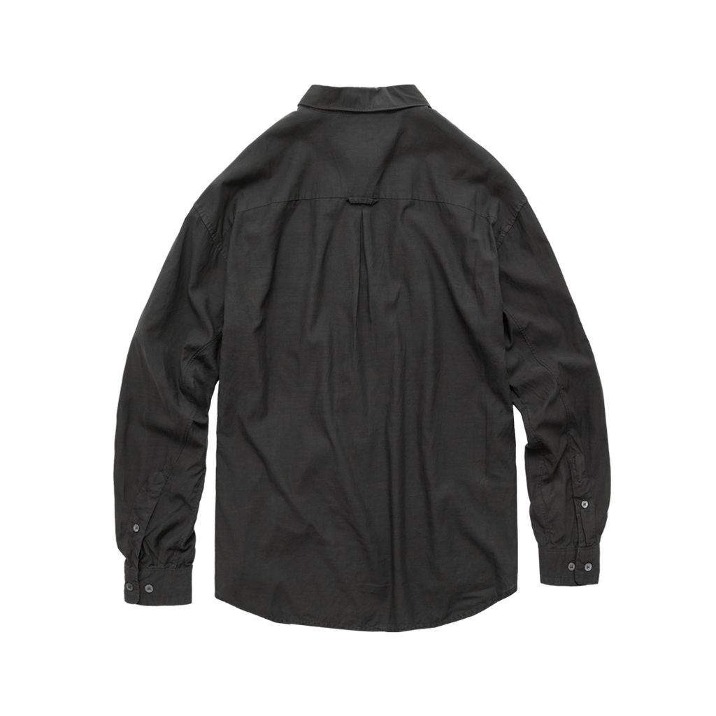 Polyteru - Tenco Loosed Shirt 2.0 (Dyed Charcoal) product image 2 | TRAB K-Fashion Australia