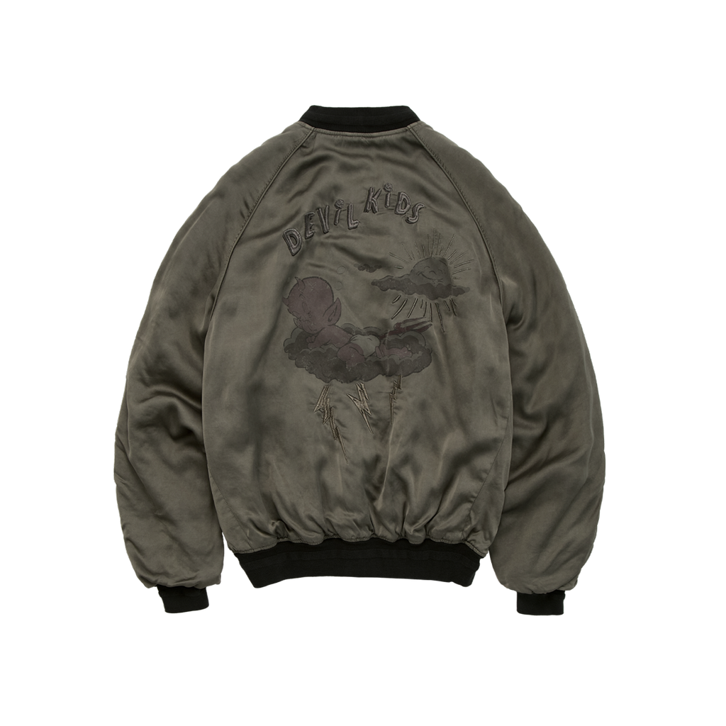 Polyteru - x Hot Stuff Rayon Souvenir Jacket (Sage) product image 2 | TRAB K-Fashion Australia