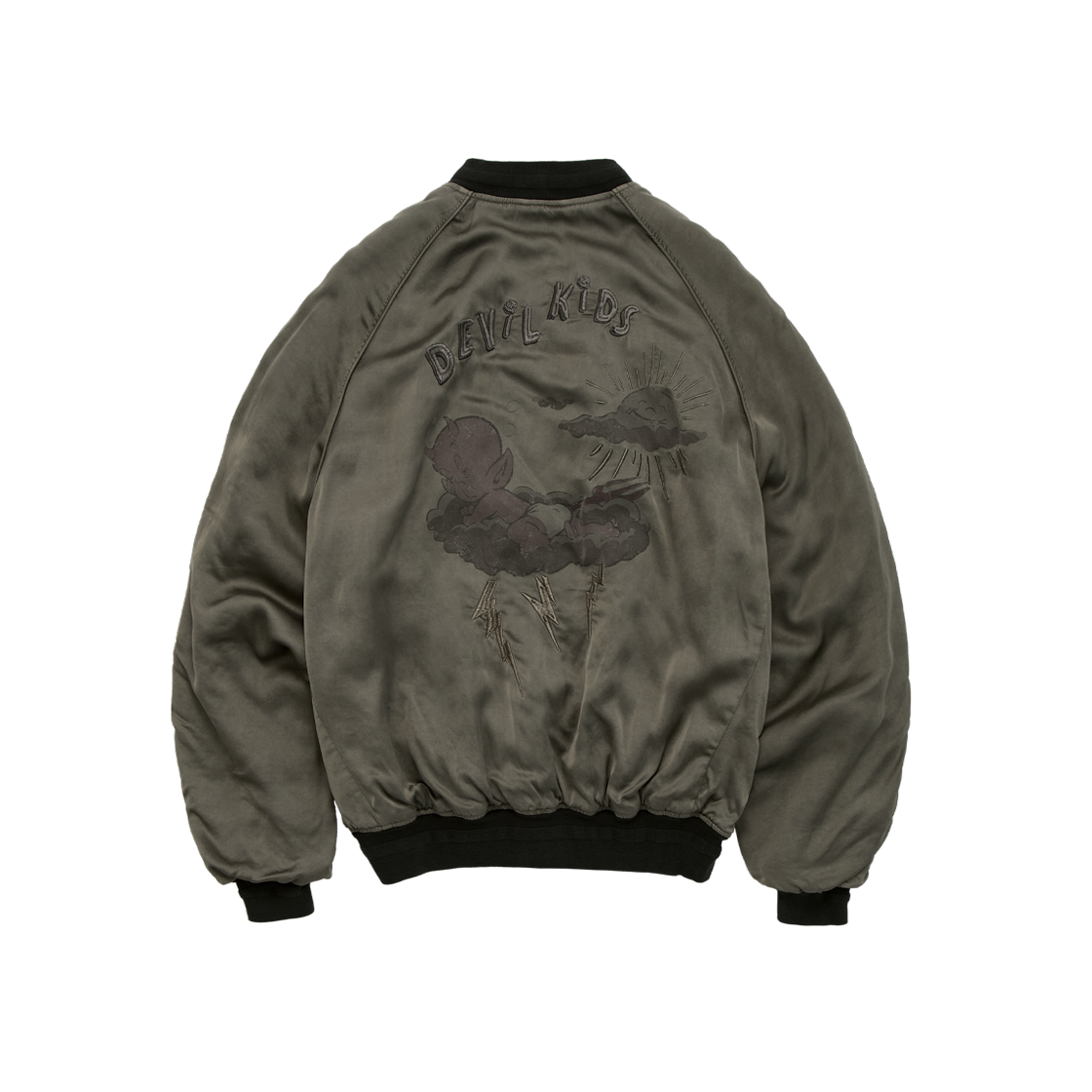 Polyteru - x Hot Stuff Rayon Souvenir Jacket (Sage) product image 2 | TRAB K-Fashion Australia