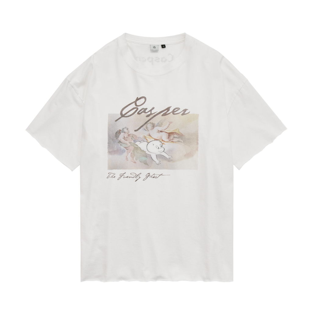 Polyteru - x Casper 1/2 Sleeves 'History' Raw Cut (Used White) product image 1 | TRAB K-Fashion Australia