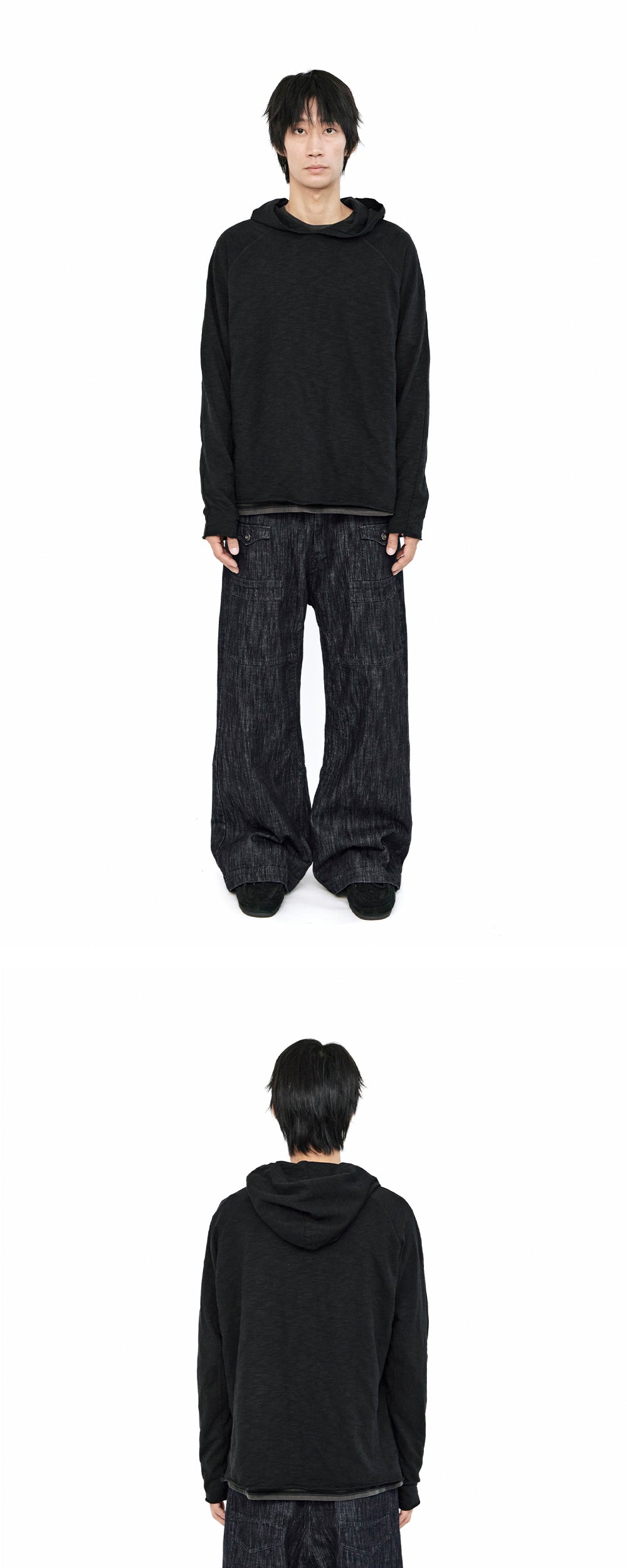 Polyteru - Flare Cargo Denim (Slub Indigo) product image 3 | TRAB K-Fashion Australia