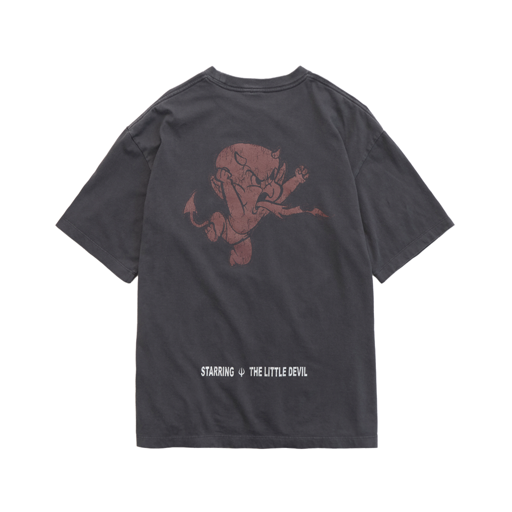 Polyteru - x Hot Stuff 1/2 Sleeves Lettering (Purple Gray) product image 2 | TRAB K-Fashion Australia