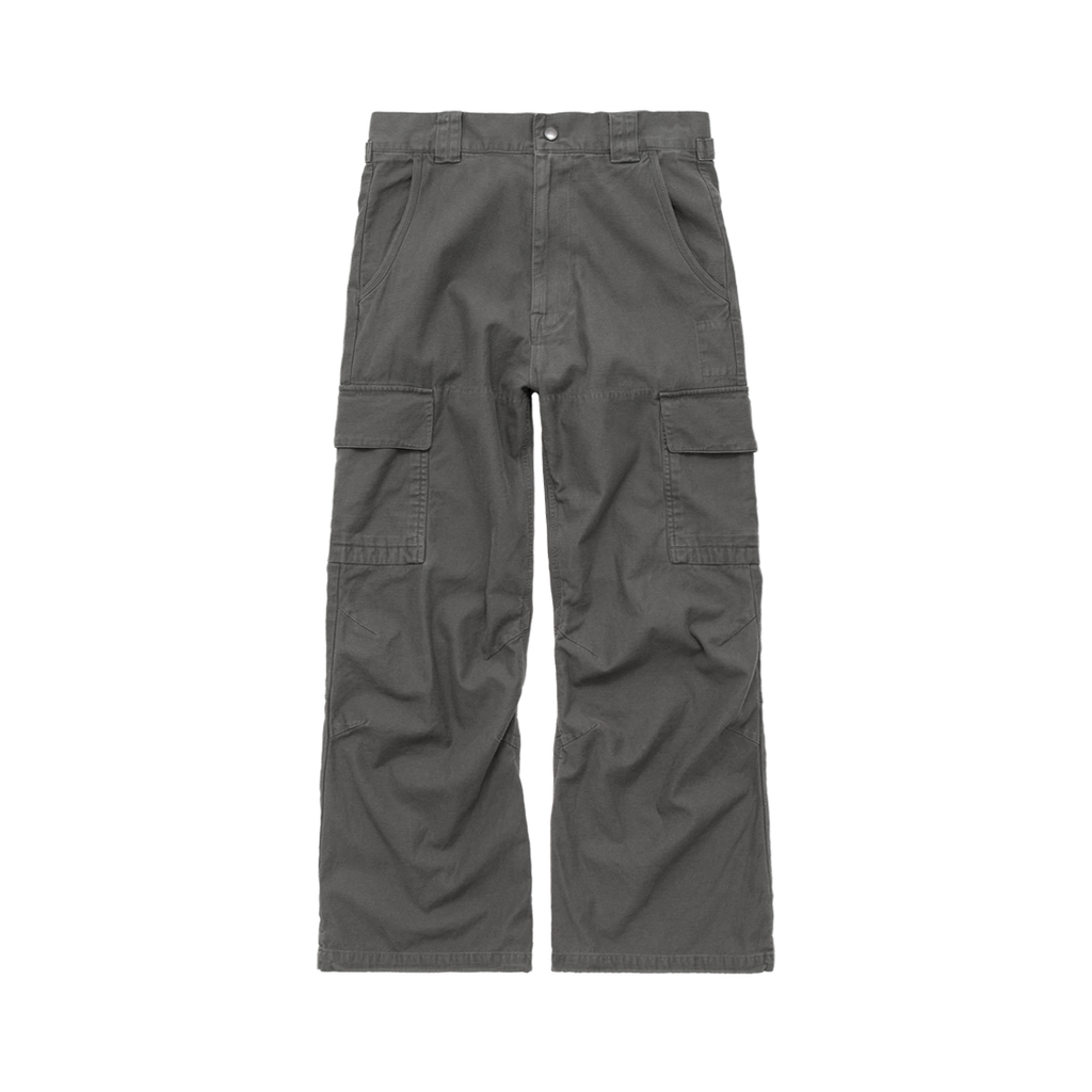 Polyteru - Loosed Cargo Pants Washed (Khaki Gray) product image 1 | TRAB K-Fashion Australia