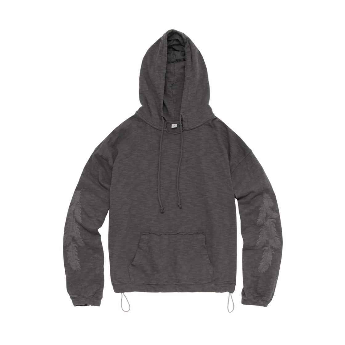 Polyteru - Feather Raw Cut Hoodie (Brown Charcoal) product image 1 | TRAB K-Fashion Australia