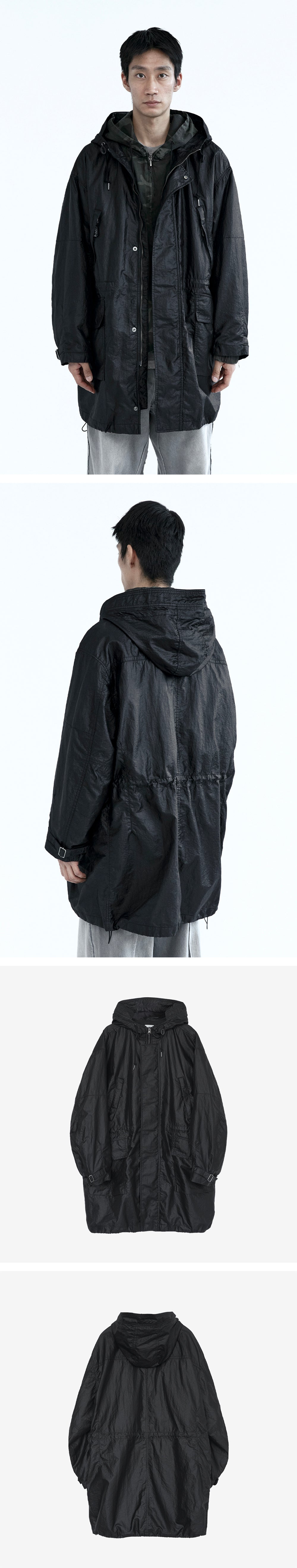 Polyteru - 64 Dell Long Parka (Black) product image 4 | TRAB K-Fashion Australia