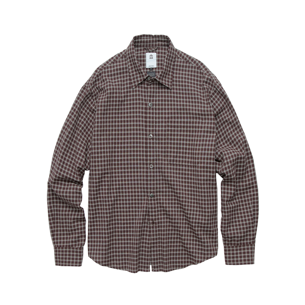 Polyteru - Loosed Check Shirts (Red) product image 1 | TRAB K-Fashion Australia