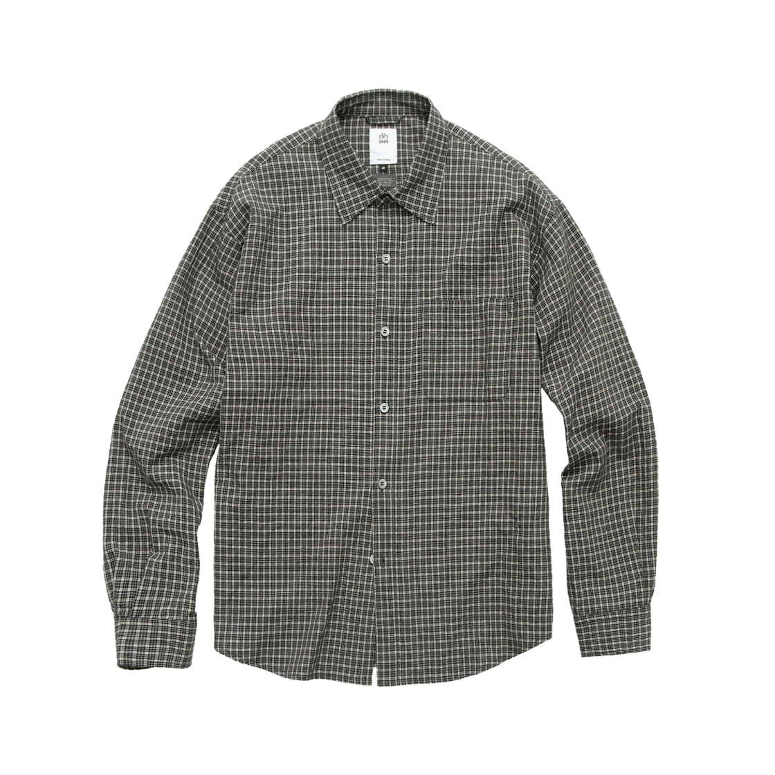 Polyteru - Loosed Check Shirts (Charcoal Beige) product image 1 | TRAB K-Fashion Australia