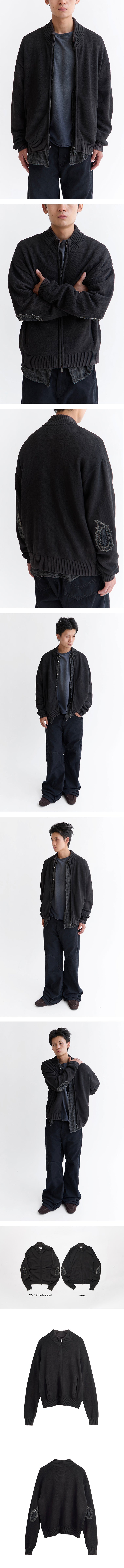 Polyteru - Track Knit Zip (Up Charcoal) product image 3 | TRAB K-Fashion Australia