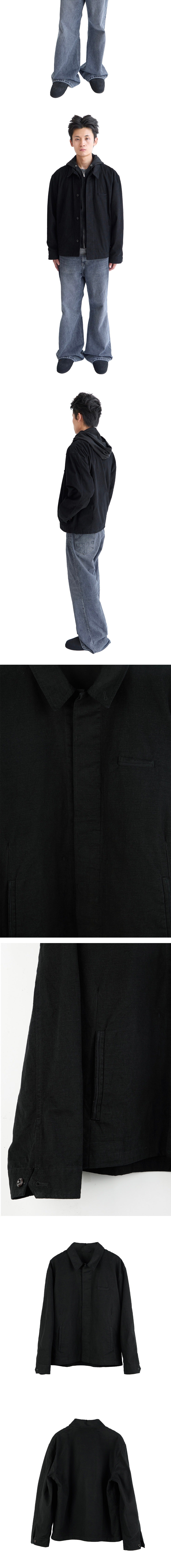 Polyteru - Box Coverall Jacket (Black) product image 4 | TRAB K-Fashion Australia