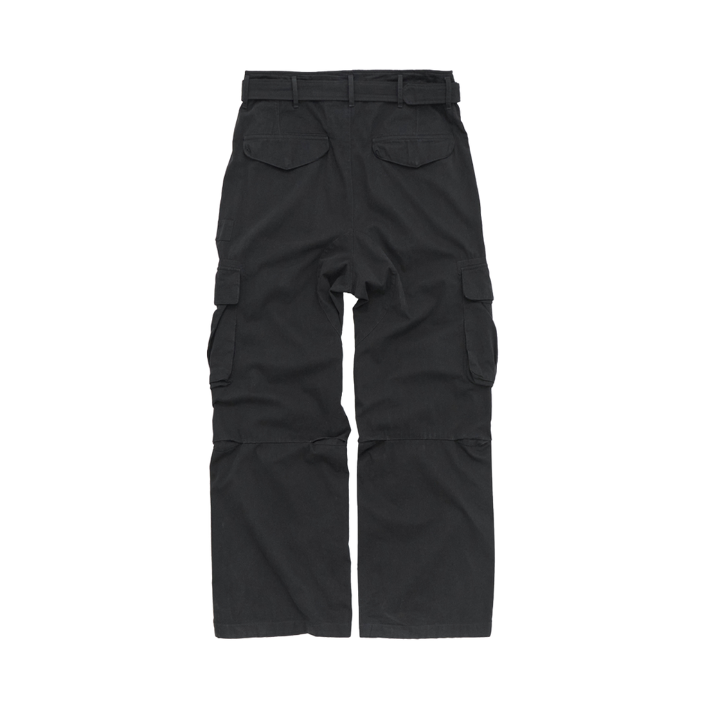 Polyteru - Belted Cargo Pants (1.2v Black) product image 2 | TRAB K-Fashion Australia