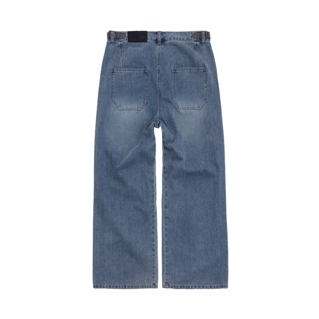 Polyteru - Gosima Denim Pants Washed (Blue 002) product image 2 | TRAB K-Fashion Australia
