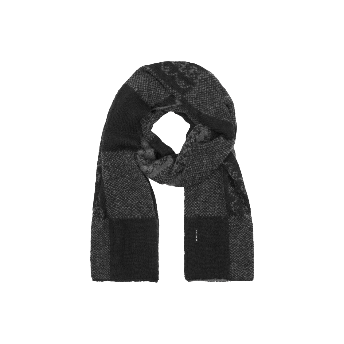 Polyteru - Ethnic Pattern Muffler (Checkerboard Black+Brown) product image 2 | TRAB K-Fashion Australia