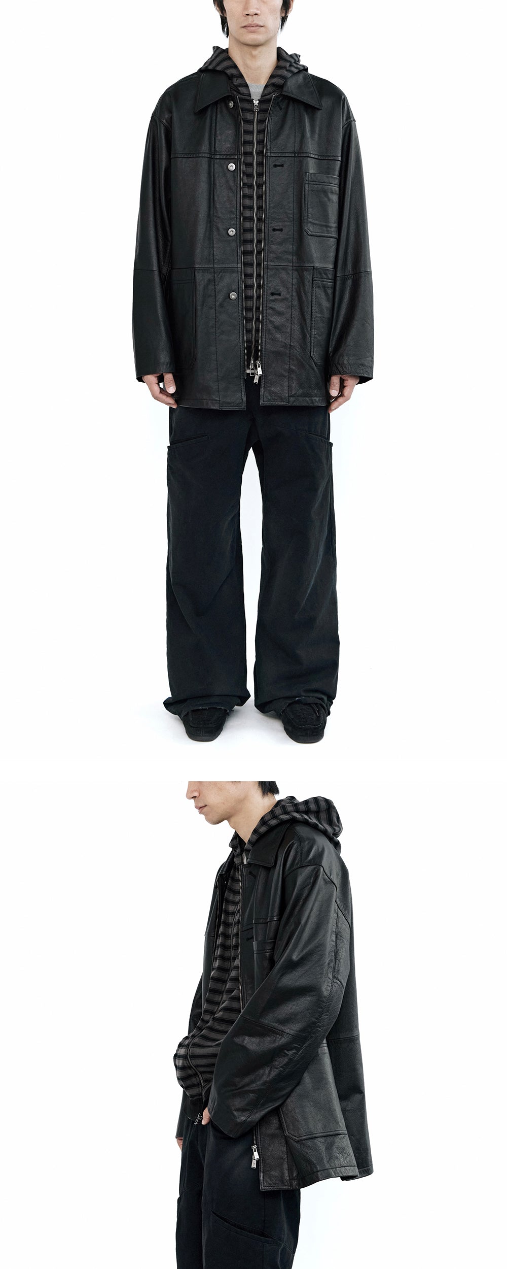 Polyteru - Slash Chino Pants (Ink) product image 3 | TRAB K-Fashion Australia