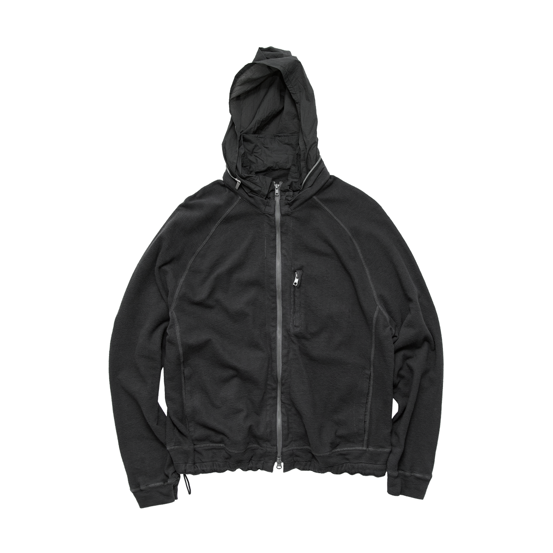 Polyteru - Rough Set Zip Up (Dark Charcoal) product image 1 | TRAB K-Fashion Australia