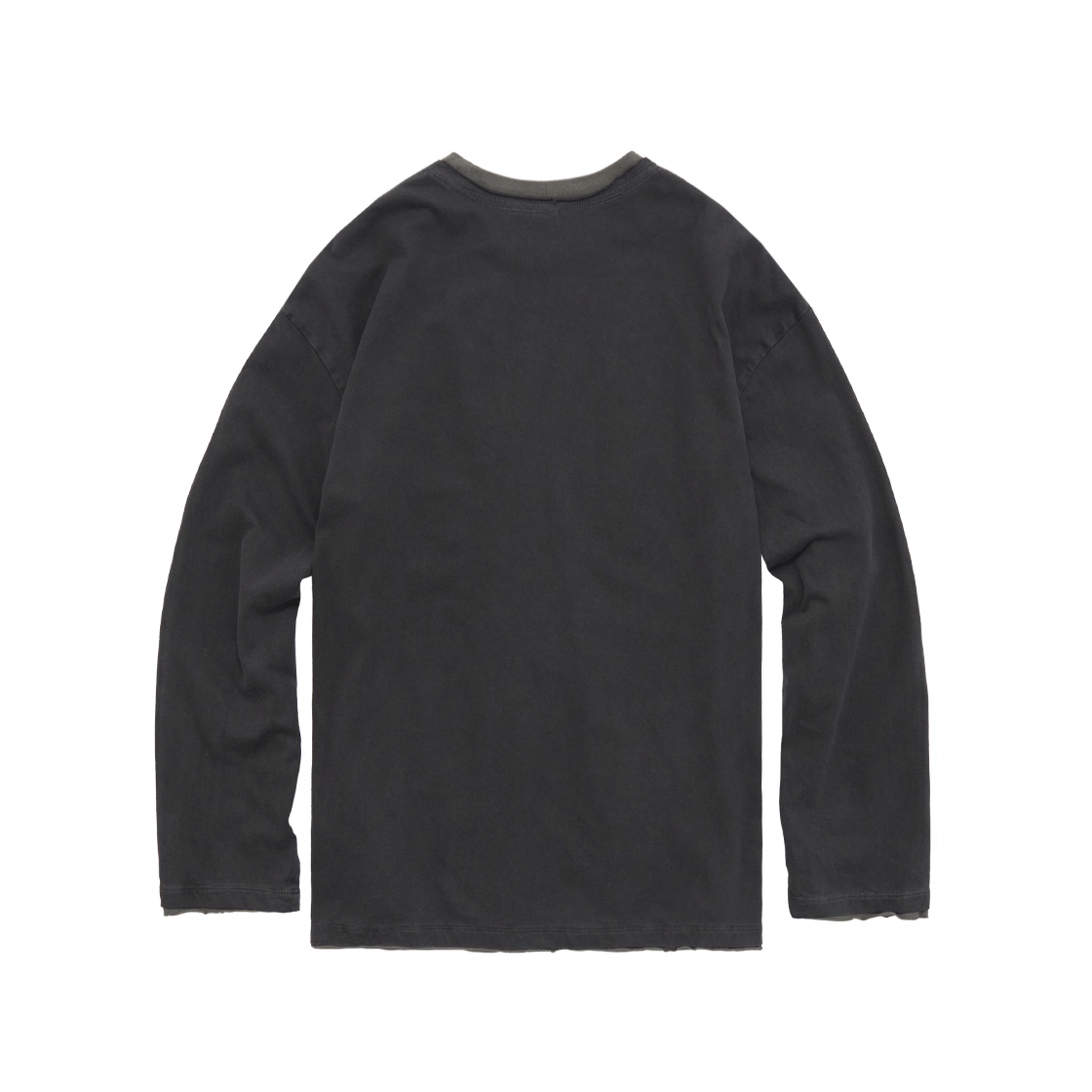 Polyteru - Layered Long Sleeves Deep Charcoal + (Sage) product image 2 | TRAB K-Fashion Australia