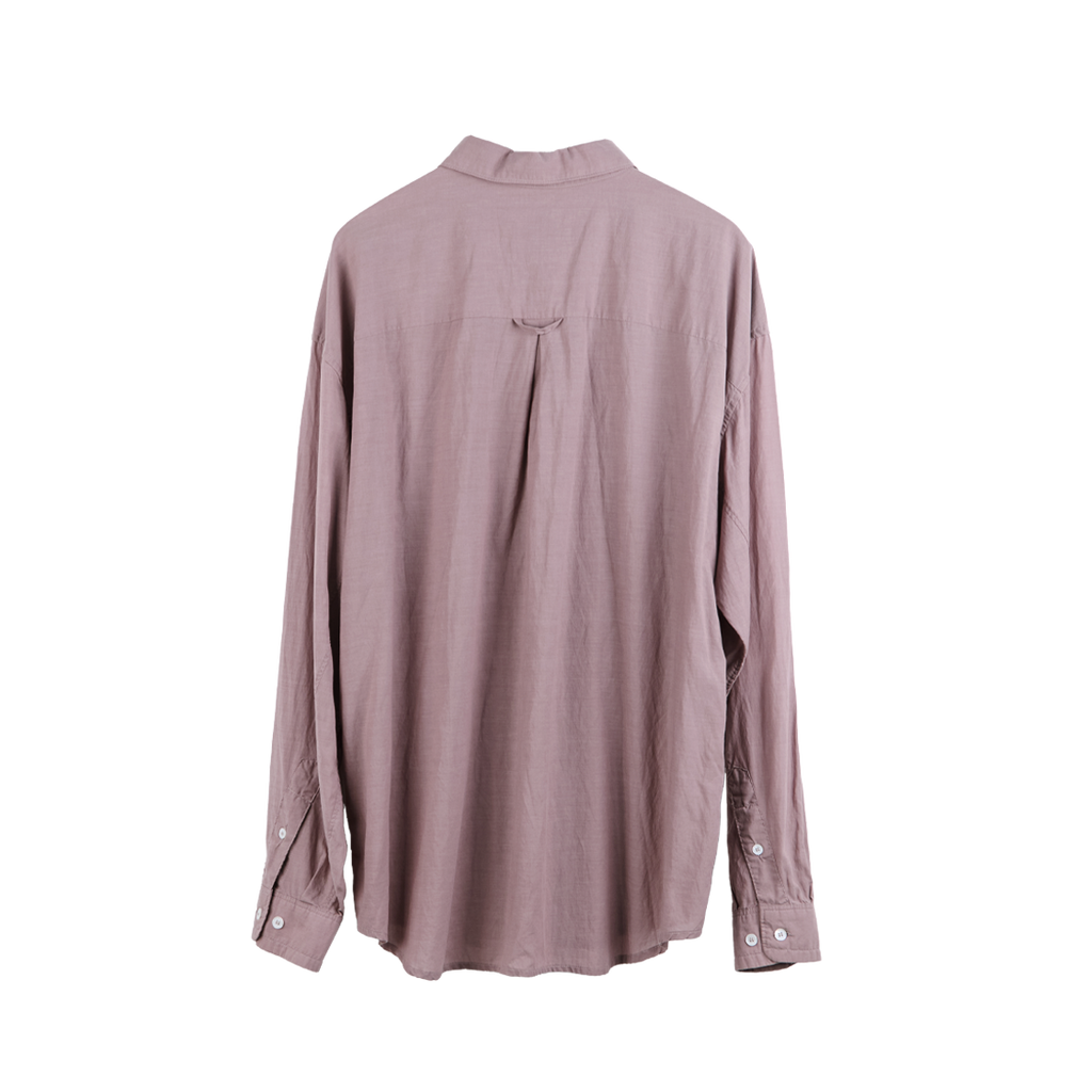 Polyteru - Tenco Loosed Shirts 2.0 Dyed (Dark Pink) product image 2 | TRAB K-Fashion Australia