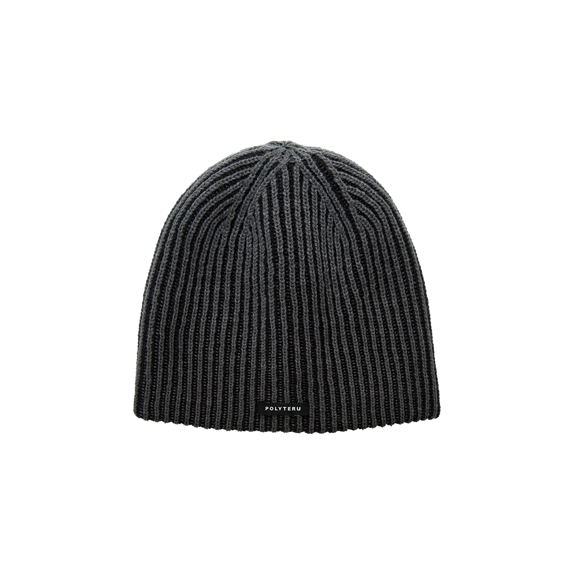Polyteru - Knit Beanie (Ribbed Charcoal) product image 1 | TRAB K-Fashion Australia