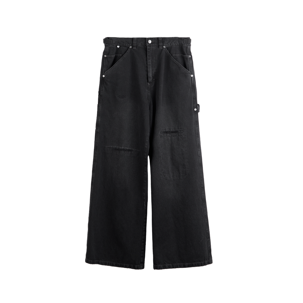 Polyteru - Damaged Carpenter Pants (Washed Black) product image 1 | TRAB K-Fashion Australia