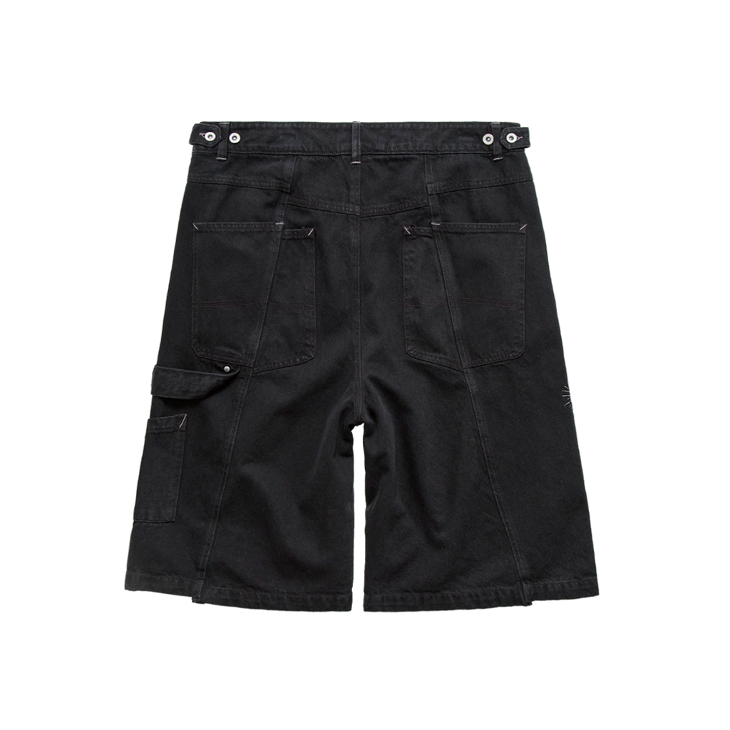 Polyteru - 1/2 Hammer Denim Pants (Washed Black) product image 2 | TRAB K-Fashion Australia