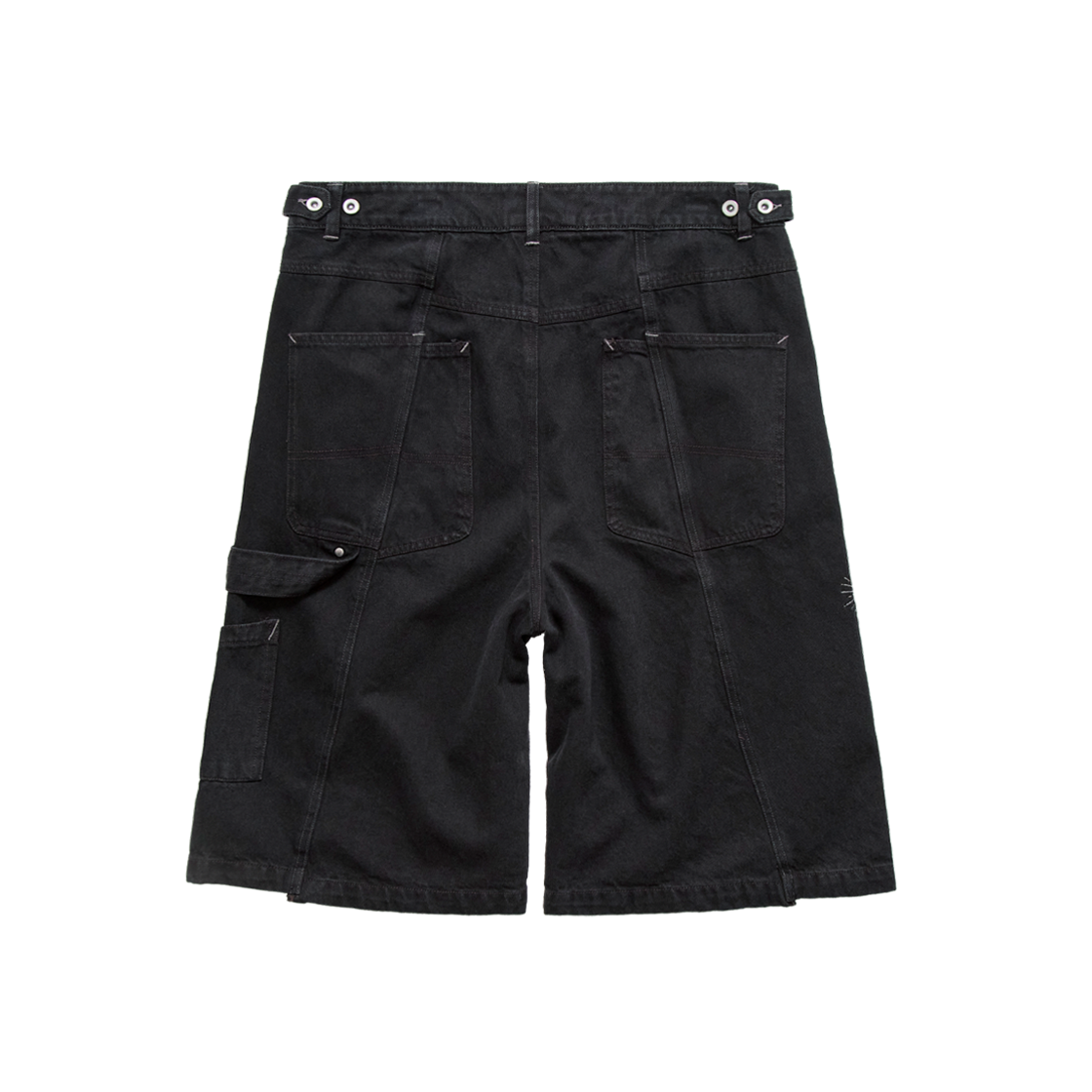 Polyteru - 1/2 Hammer Denim Pants (Washed Black) product image 2 | TRAB K-Fashion Australia