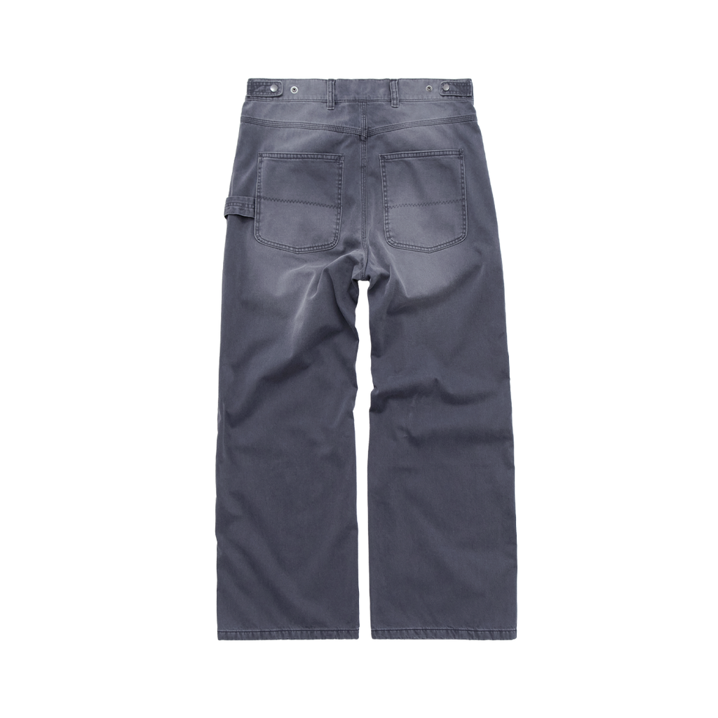Polyteru - Sulfur Dyed French Work Pants Hard Washed (Blue Gray) product image 2 | TRAB K-Fashion Australia