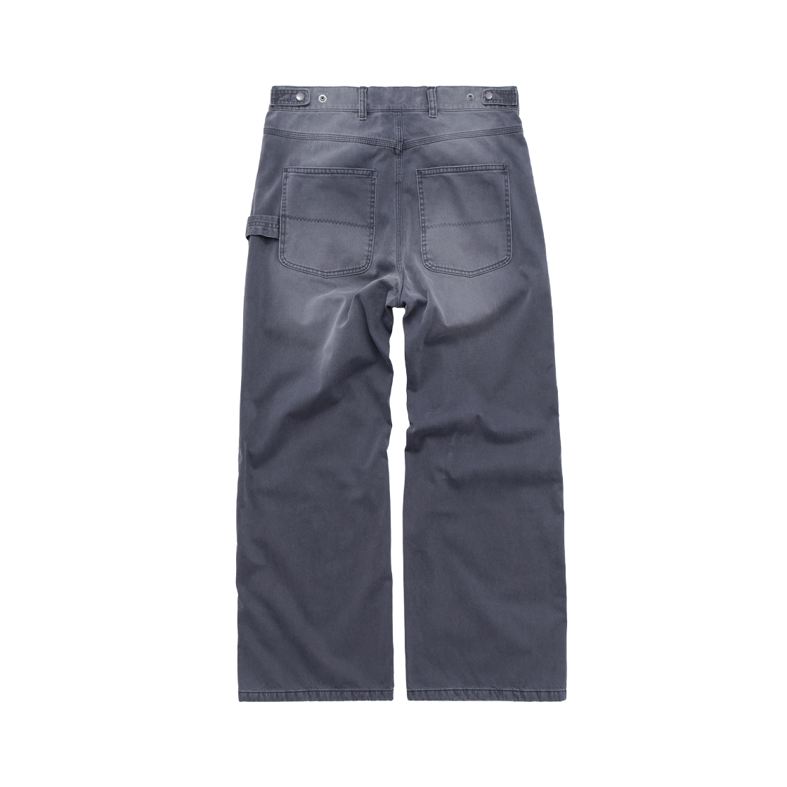 Polyteru - Sulfur Dyed French Work Pants Hard Washed (Blue Gray) product image 2 | TRAB K-Fashion Australia