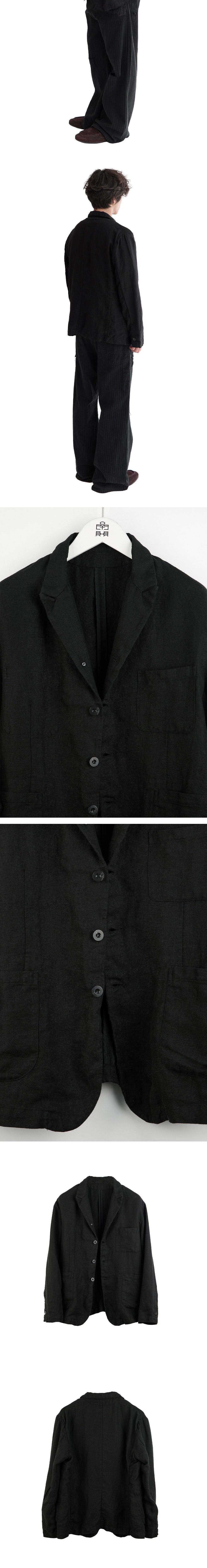 Polyteru - Linen Blazer (Black) product image 4 | TRAB K-Fashion Australia