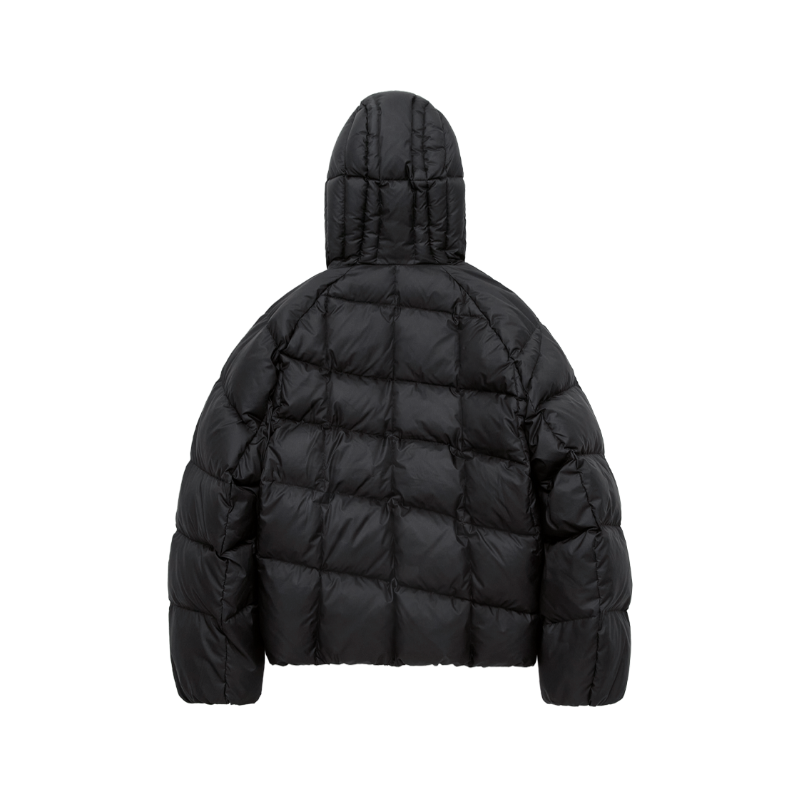 Polyteru - Wave Hooded Down Puffer (Black) product image 2 | TRAB K-Fashion Australia